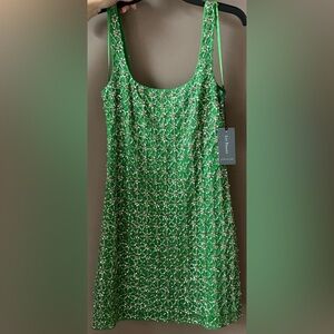 Zara Green Floral Midi Dress